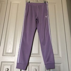 Adidas SST pants size small light purple glow